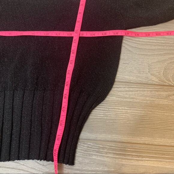 NWT Whisper by Brodie Cashmere metallic sweater - Picture 4 of 5